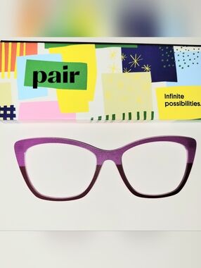 Pair Eyewear Wanda Style Magnetic Topper "The Berry Jam Split"